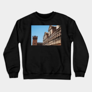 Buildings in Piazza Trento e Trieste, Ferrara Crewneck Sweatshirt
